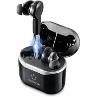 Renkforce RF-NCE-500 In Ear oordopjes Bluetooth Zwart Noise Cancelling Headset, Volumeregeling