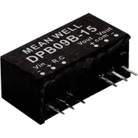MEAN WELL DPB09B-12 DC/DC-convertermodule 375 mA 9 W Aantal uitgangen: 2 x Inhoud 1 stuk(s)