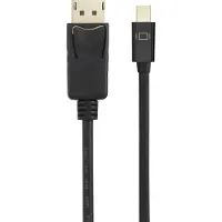 Renkforce Mini-DisplayPort / DisplayPort adapterkabel. Mini DisplayPort-connector, DisplayPort-connector. 3.00 meter. Zwart. Model: RF-4