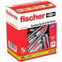 Fischer DuoSeal 6 x 38 met rvs A2 bolkopschroef