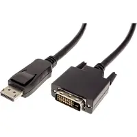Roline DisplayPort Kabel DP Male - DVI-D Male, zwart, 2 m