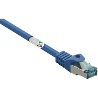 Renkforce RF-5056418 RJ45 netwerkkabel CAT 6a S/FTP, 20.00 meter, blauw, met vergrendelingsbescherming, vlamvertragend, 1 stuk.