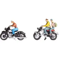 Noch 12970 N Motorfiets figuren Geverfd, Scène met geluid