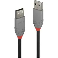 Lindy Anthra Line - Câble USB - USB (M) pour USB (M) - USB 2.0 - 5 m - rond - noir