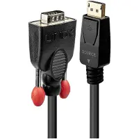 Lindy 41941 DisplayPort-kabel DisplayPort Aansluitkabel DisplayPort-stekker, VGA-stekker 9-polig 1.00 m Zwart