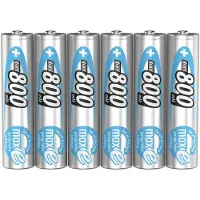 Ansmann maxE HR03 Oplaadbare AAA batterij (potlood) NiMH 800 mAh 1.2 V 6 stuk(s)