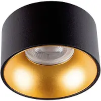Kanlux S.A. 27575 Riti Plafondlamp GU10, Par 16 Goud (mat), Zwart (mat)