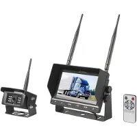 Renkforce RV2.4-7 Achteruitrijcamera-systeem, 2 camera-ingangen, schroefmontage, zwart (mat)