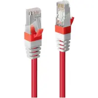 Lindy 45389 RJ45 USB-kabel CAT 6A S/FTP 7.50 m Rood 1 stuk(s)