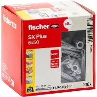 Fischer 568106 SX Plus Spreidplug 50 mm 6 mm 100 stuk(s)