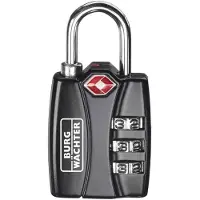 Burg wachter 32991 Hangslot 30.80 mm TSA Zwart Cijferslot