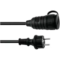 Eurolite 30245695 Stroom Verlengkabel 16 A Zwart 3 m H07RN-F 3G 1,5 mm²