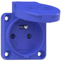 PC Electric 108-0b Geaard stopcontact IP54 Blauw