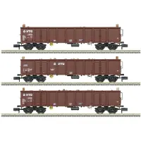 Minitrix 18288 N set van 3 hoogbordewagons Eanos van de VTG, MHI