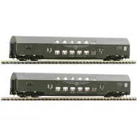 Fleischmann 6260042 N set van 2: Dubbeldeksrijtuig, DR Twee dubbeldekswagons, geslacht DBmue