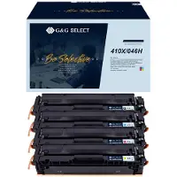 G&G Toner vervangt Canon, HP 410X, 046H Compatibel Combipack Zwart, Cyaan, Magenta, Geel GS-H410X-4P