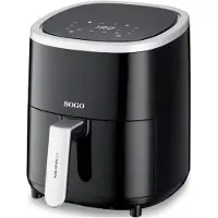 SOGO Human Technology FRE-SS-10865 Airfryer 3.5 l 1200 W Zwart, Zilver