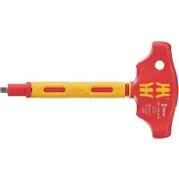 Wera VDE-geïsoleerde T-greepschroevendraaier - 1/4 vierkantaandrijving, 130 mm