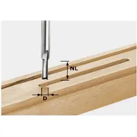 Festool 490955 Groeffrees Lengte 55 mm Afmeting, Ø 6 mm Werklengte 14 mm Schachtdiameter 8 mm