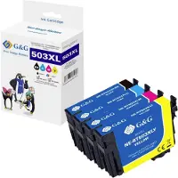 G&G Inkt combipack Compatibel Zwart, Cyaan, Magenta, Geel GP-E503XLBKCMY-4P-R
