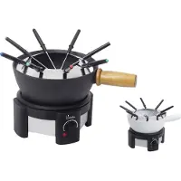 BIKITCHEN fondue 200 Fondue 1500 W 8 fonduevorkjes, Voor levensmiddelen, Kabelgebonden, Controlelampje, Traploze temperatuurregeling,