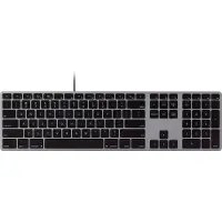 Matias FK316CS Wired USB-C Keyboard for Mac - Silver - U.S. Version Toetsenbord USB QWERTY, US-Engels, Mac Zilver