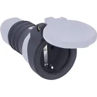 As Schwabe 62311 Koppeling met randaarde 230 V Zwart, Grijs IP54