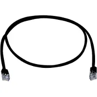 Telegärtner 100008524 RJ45 Netwerkkabel, patchkabel CAT 5e F/UTP 3.0 m Zwart Vlambestendig, Met anti-kniktule 1 stuk(s)