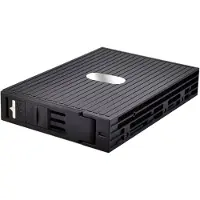 Jou Jye Computer JOUJYE ST-1111SS SATA mobiele behuizing, 8,9 cm, voor 3,5-inch schijven, zwart, geschikt voor 6,4 cm 2,5-inch HDD SATA/SAS