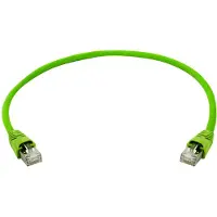 Telegärtner 100009142 RJ45 Netwerkkabel, patchkabel CAT 5 SF/UTP 15.0 m Groen Met anti-kniktule 1 stuk(s)