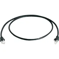 Telegärtner patchkabel, Cat.6A (diep), S/FTP, 20 meter, zwart