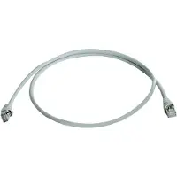 Telegärtner 100009080 RJ45 Netwerkkabel, patchkabel CAT 5e F/UTP 10.0 m Grijs Vlambestendig, Met anti-kniktule 1 stuk(s)