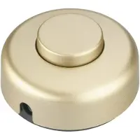 InterBaer 5062-010.01 Voetschakelaar Goud 1x uit/aan 2 A 1 stuk(s)