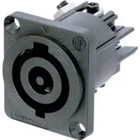 Neutrik NAC3MP-HC Netstekker NAC Bus, inbouw verticaal Totaal aantal polen: 2 + PE 32 A Zwart 1 stuk(s) Piece