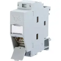 Metz 130B117003-E Netwerkdoos DIN-rails CAT 6A Grijs-wit (RAL 7035)