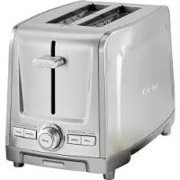 Cuisinart Core Collection, 2-sleuf broodrooster, zilver, knoppen, draaiknoppen, 300 mm, 190 mm, 200 mm