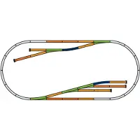 Piko H0 Piko A-rails 55330 Uitbreidingsset Set D 205 cm 1 set(s)