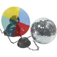 Eurolite 50101855 Halogeen Spiegelbolset Met motor, Met kleurenschijf 20 cm