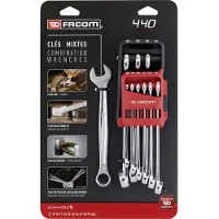 Facom 440.JP10PB Ring-steeksleutelset 9-delig Sleutelbreedte (metrisch) 8 - 19 mm