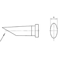 Weller LT-CC Soldeerpunt Ronde vorm, lang, afgeschuind Grootte soldeerpunt 3.2 mm Inhoud: 1 stuk(s)