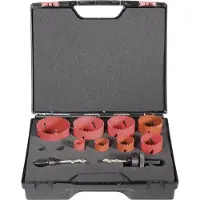 Exact 06100 Gatenzaagset 10-delig 22 mm, 29 mm, 35 mm, 44 mm, 51 mm, 57 mm, 64 mm, 68 mm 1 set(s)