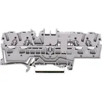 Wago 2002-1801 Doorgangsklem 5.20 mm Spanveer Toewijzing: L Grijs 1 stuk(s)