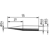 Ersa 842 UD Soldeerpunt Potloodvorm, verlengd Grootte soldeerpunt 0.4 mm Inhoud: 1 stuk(s)