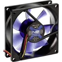 Noiseblocker BlackSilent X1 PC-ventilator (b x h x d) 80 x 80 x 25 mm