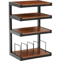 Norstone Esse Hifi Vinyl audio meubel zwart walnoot