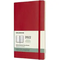 Moleskine 12 Maanden Agenda - 2022 - Wekelijks - Large - Softcover - Rood