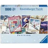 Ravensburger Vintage Ski Posters legpuzzel - 1000 stukjes