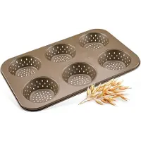 Zenker Mal voor ronde individuele broodjes 6 holtes 33 x 22 cm Mojave Gold