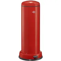 Wesco Big Baseboy Prullenbak met Soft Close | 30 Liter | Metaal - Rood | Pedaalemmer