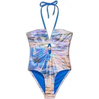 Desigual Badpak royal blue/koningsblauw / lila / oranje / zwart